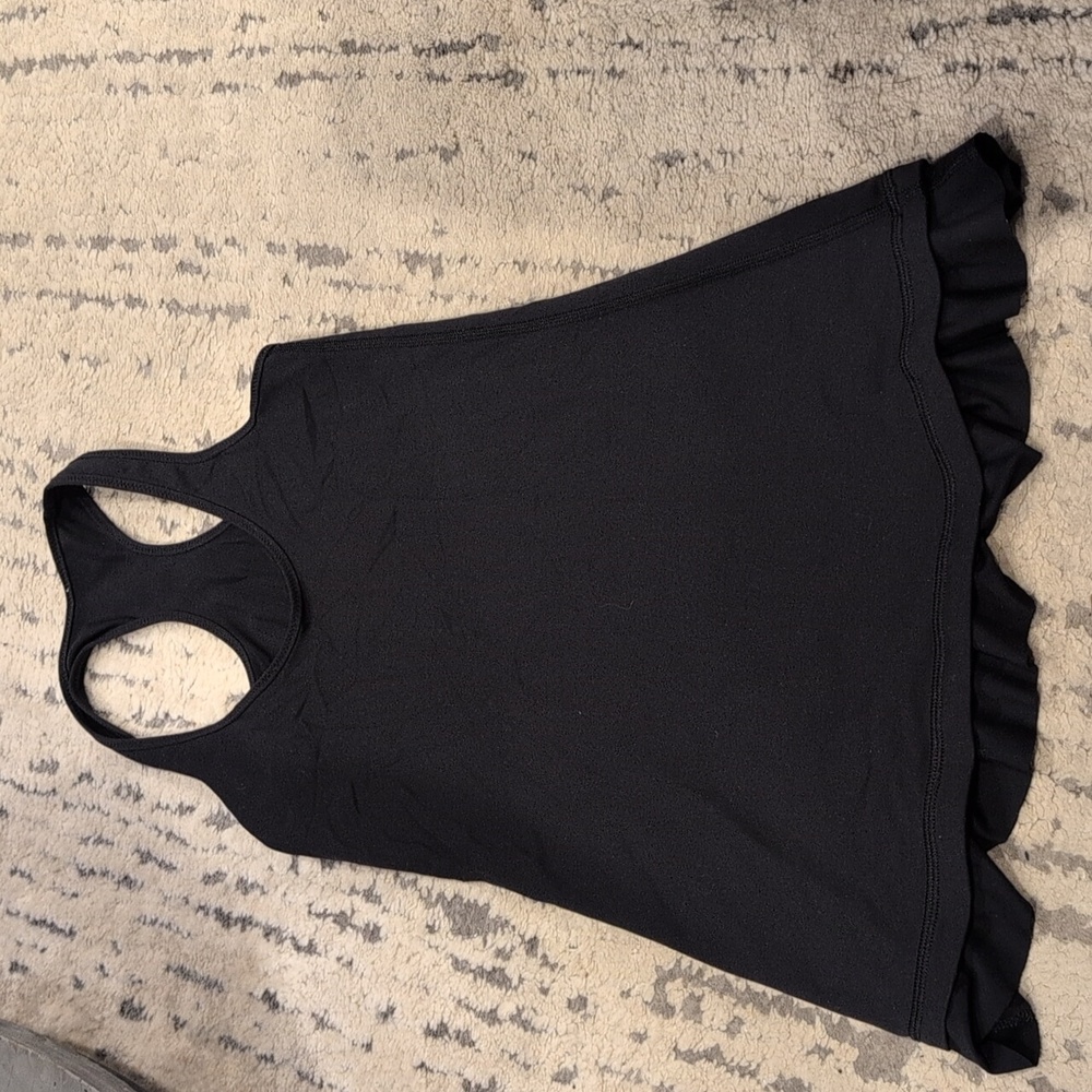Lululemon Cool Racerback *Ruffled Hem Black - Picture 10 of 11